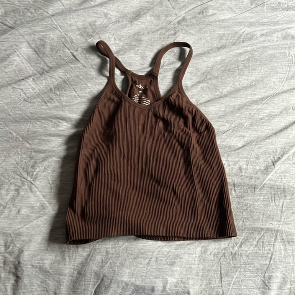 Brown crop top